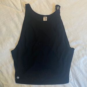Senita Athletics Sheer black tank